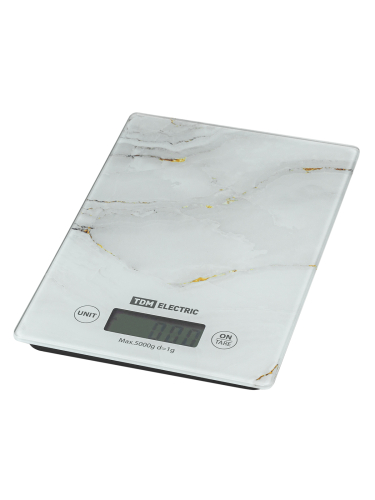 Весы электронные кухонные "Мрамор", стекло, деление 1 г, макс. 5 кг, TDM фото 6