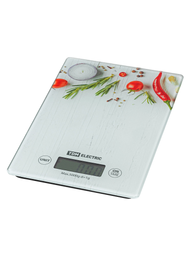 Весы электронные кухонные "Специи", стекло, деление 1 г, макс. 5 кг, TDM фото 6