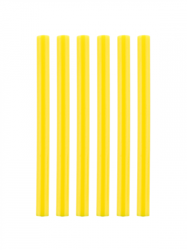 Клеевые стержни универсальные желтые, 7 мм x 100 мм, 6 шт, "Алмаз" TDM фото 5