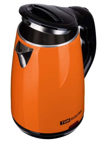 Электрический чайник "Ника", нержавеющая сталь / пластик, 1,8 л, 1800 Вт, оранжевый, TDM фото 5