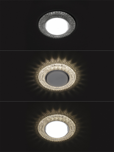 Светильник встраиваемый СВ 03-10 GX53 230В LED подсветка 5 Вт зеркальный/хром TDM фото 4