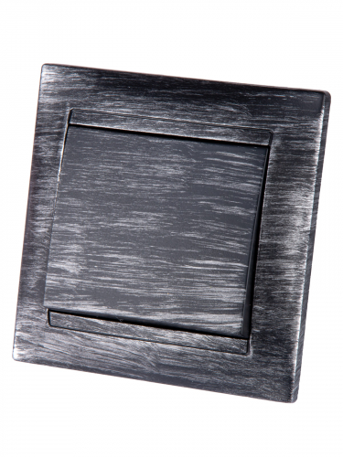Выключатель 1 кл. 10А старинное серебро "Лама" TDM фото 5