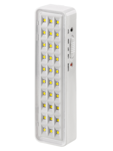 Светильник светодиодный аккумуляторный СБА 30 LED, DC, Li-ion 3,7 В 1 А*ч, 3-5 ч, пластик, Народный фото 3