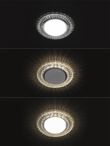 Светильник встраиваемый СВ 03-12 GX53 230В LED подсветка 5 Вт зеркальный/хром TDM фото 4
