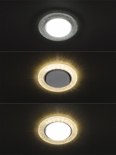 Светильник встраиваемый СВ 03-11 GX53 230В LED подсветка 5 Вт зеркальный/хром TDM фото 4