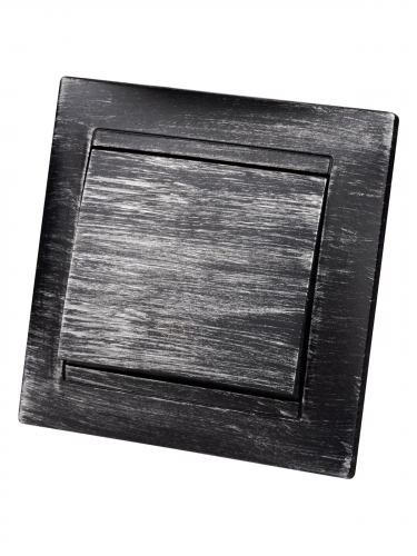 Перекрестный выключатель 1-кл. 10А старинное серебро "Лама" TDM фото 3