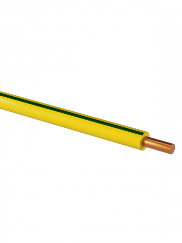 Провод ПуВнг(А)-LS 1х6,0 ГОСТ (100м), желто-зеленый TDM фото 3