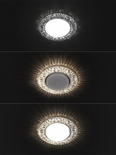 Светильник встраиваемый СВ 03-09 GX53 230В LED подсветка 5 Вт зеркальный/хром TDM фото 4