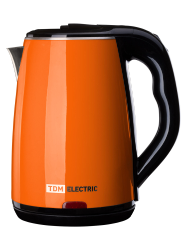 Электрический чайник "Ника", нержавеющая сталь / пластик, 1,8 л, 1800 Вт, оранжевый, TDM фото 6