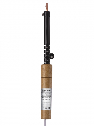 Паяльник ПД-25, ЭПСН, мощность 25 Вт, 230 В, деревянная ручка, плоское жало, "Гранит" TDM фото 4
