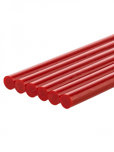 Клеевые стержни универсальные красные, 7 мм x 100 мм, 6 шт, "Алмаз" TDM фото 4